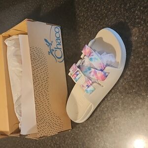 Girls Chaco Tie Dye Sandles